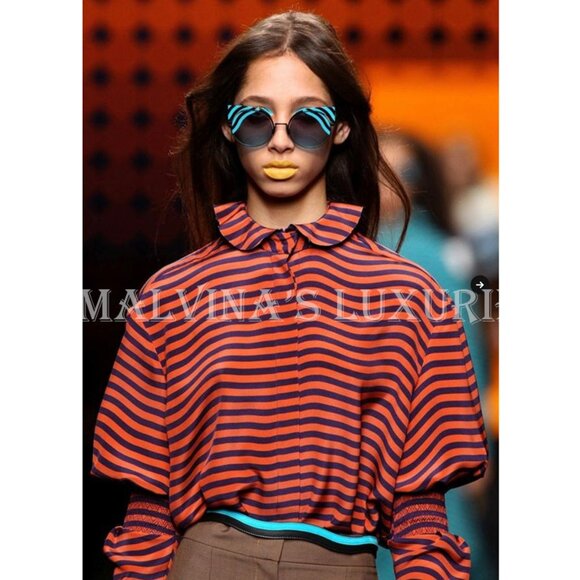 NWOT women’s AUTHENTIC FENDI Hypnoshine red & blue Cat Eye Sunglasses Fendi “Hypnoshine” Red Blue Cat Eye Sunglasses main image 3